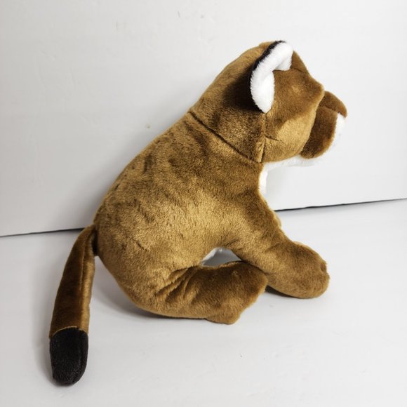 Wild Republic Mountain Lion Cougar Brown Stuffed Animal Plush 10" - Picture 4 of 7